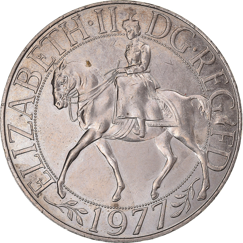 Coin, Great Britain, Elizabeth II, 25 New Pence, 1977, AU(50-53), Silver