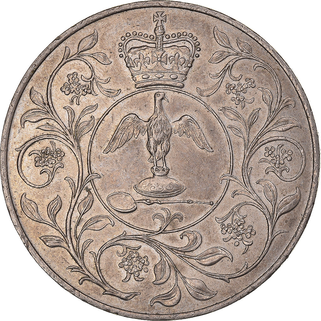 Coin, Great Britain, Elizabeth II, 25 New Pence, 1977, AU(55-58), Silver