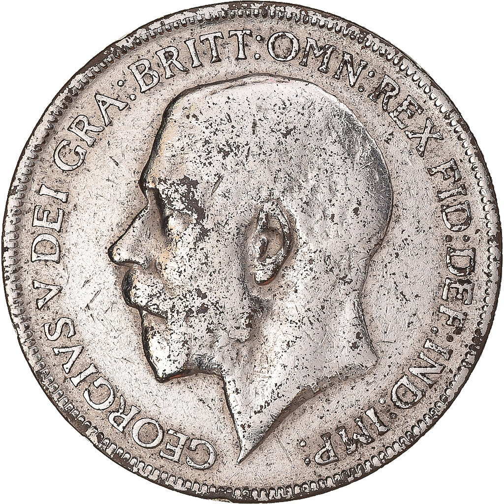 Coin, Great Britain, George V, Penny, 1922, VF(20-25), Silver Plated Copper