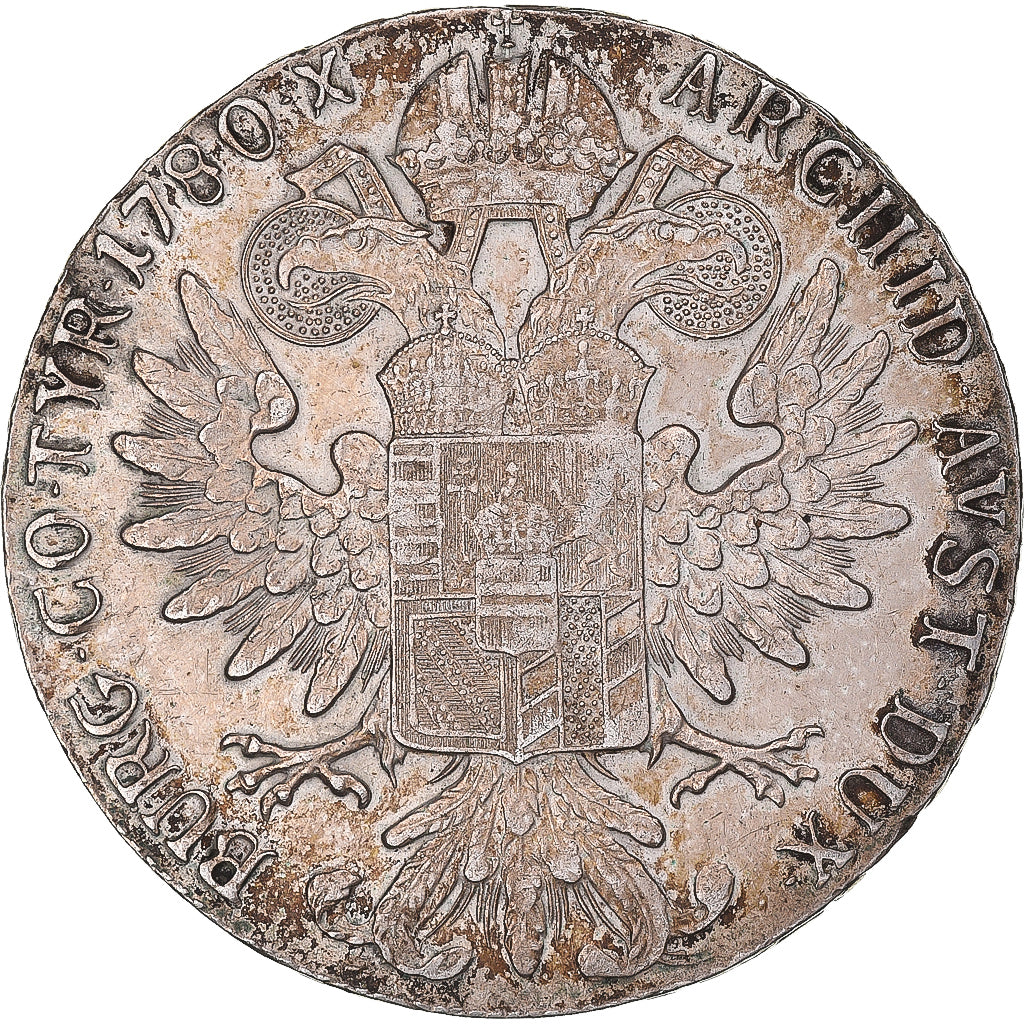 Coin, AUSTRIAN STATES, BURGAU, Maria Theresa, Thaler, 1780, MS(60-62), Silver