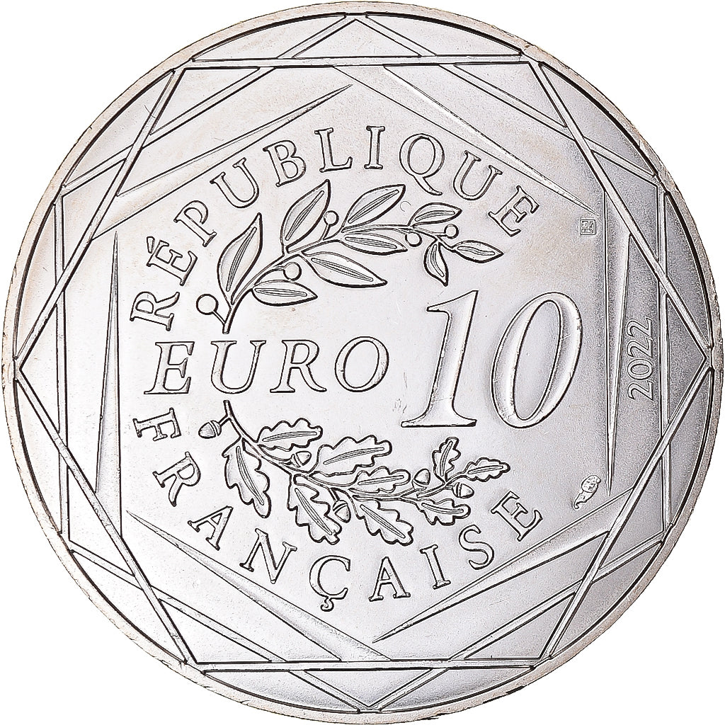 Frankreich, 10 Euro, 2022, Monnaie de Paris, Astérix - Sagesse, UNZ+, Silber