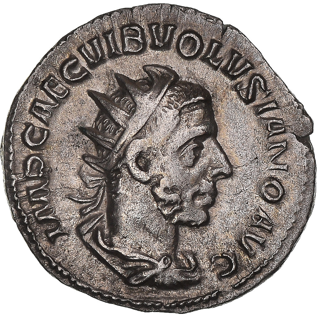 Moneda, Volusian, Antoninianus, 253, Rome, MBC, Plata, RIC:141