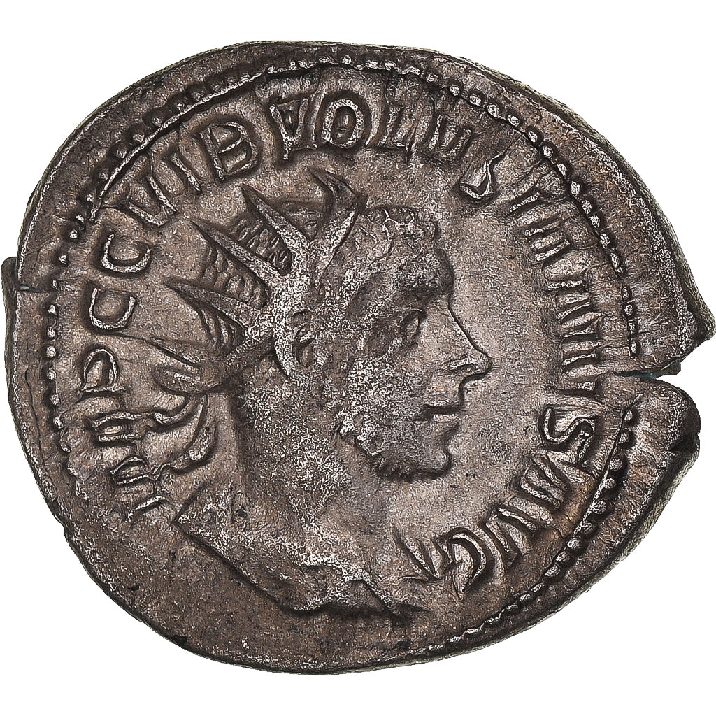 Coin, Volusian, Antoninianus, 251-253, Mediolanum, EF(40-45), Silver