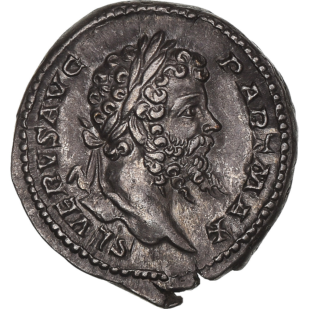 Moneta, Septimius Severus, Denarius, 200, Rome, MS(60-62), Srebro, RIC:150