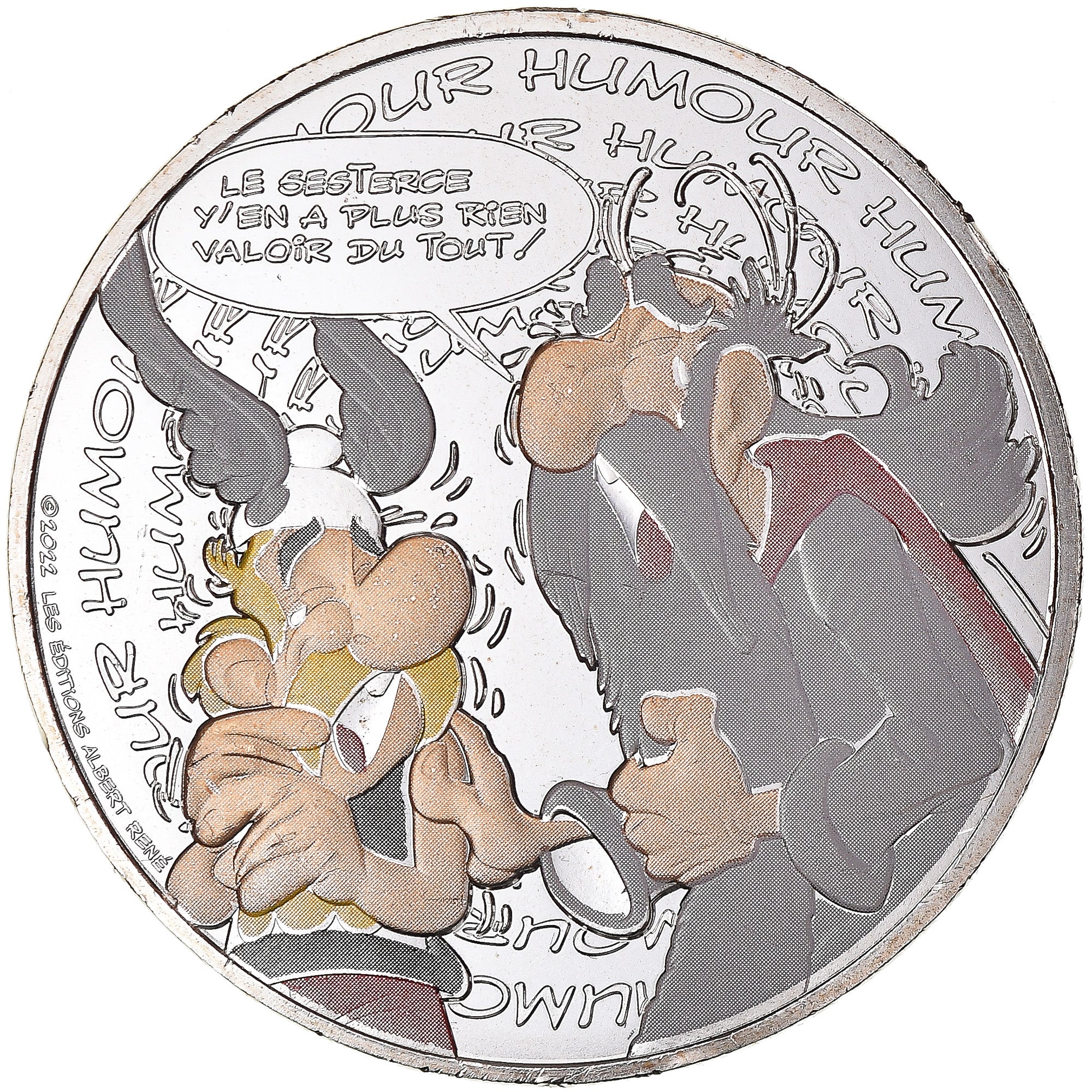 France, 10 Euro, 2022, Monnaie de Paris, Astérix - Humour, MS(64), Silver
