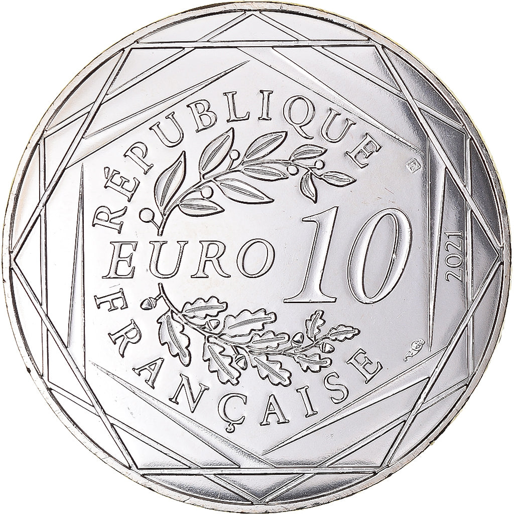 Frankreich, 10 Euro, 2021, Monnaie de Paris, Harry Potter. CHATEAU de
