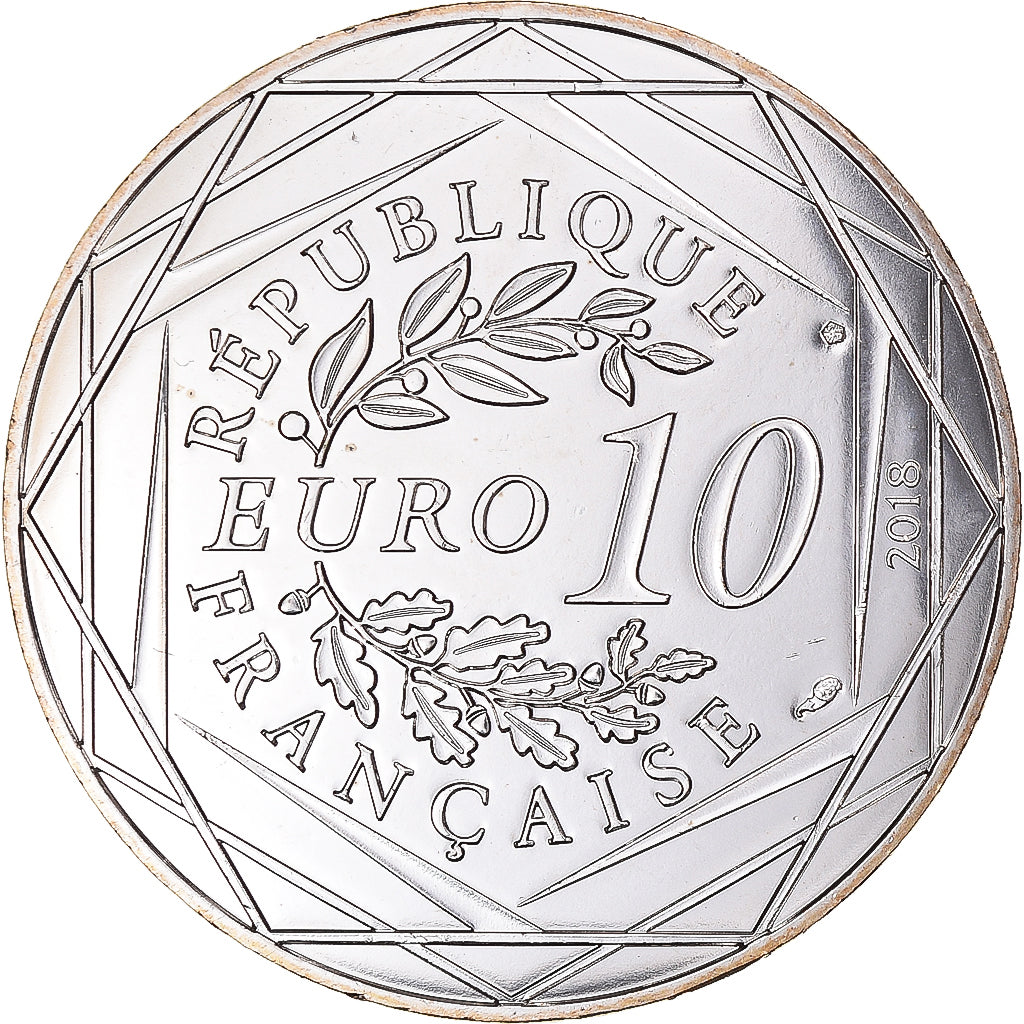 Francia, 10 Euro, 2018, Monnaie de Paris, Mickey en Auvergne-Ode aux Volcans.