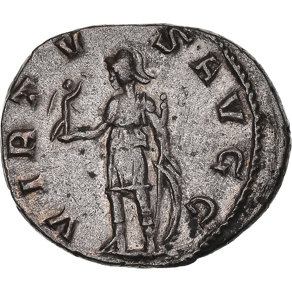 Moneda, Valerian I, Antoninianus, 257, Mediolanum, MBC+, Vellón, RIC:266