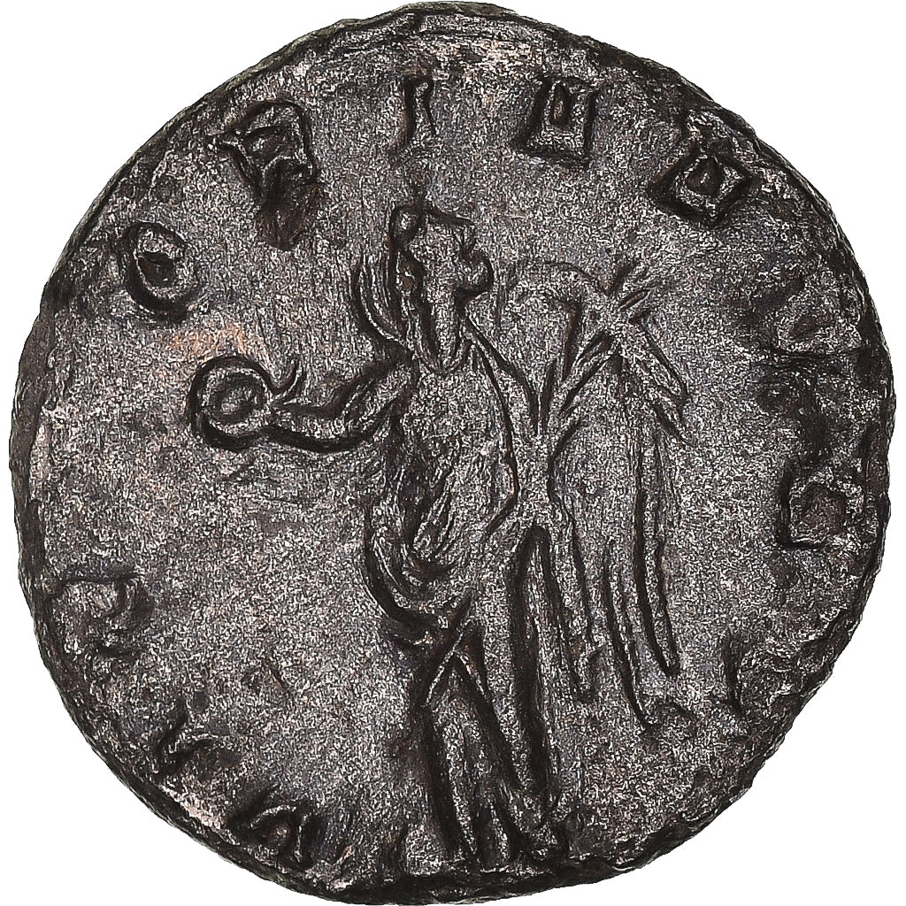 Moneda, Valerian I, Antoninianus, 253-260, BC+, Vellón