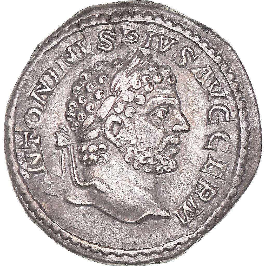 Moeda, Caracalla, Denarius, 198-217, Rome, AU(55-58), Prata
