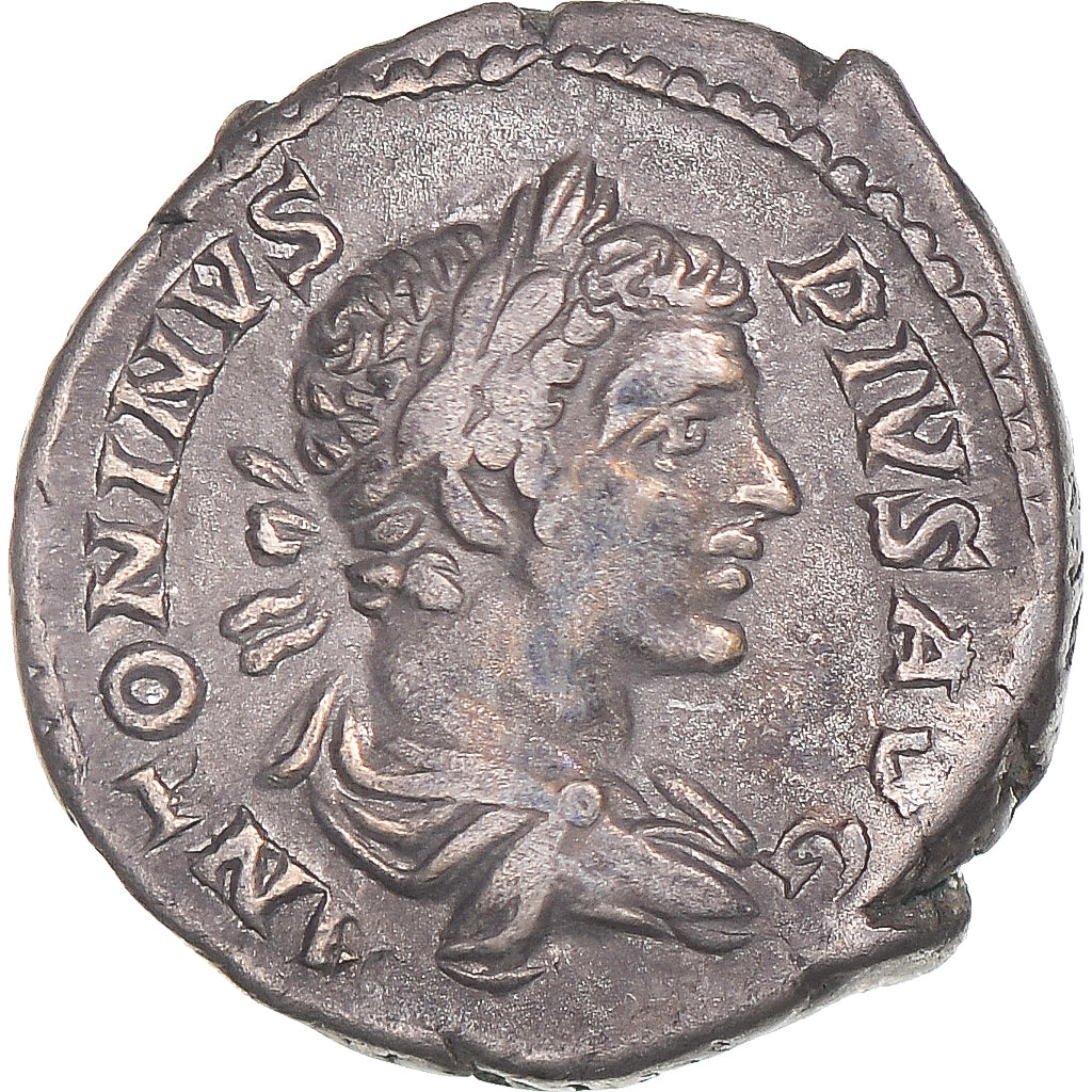 Moneda, Caracalla, Denarius, 198-217, Rome, MBC, Plata