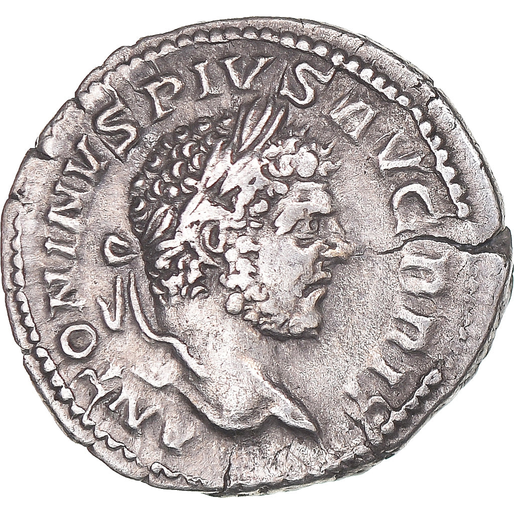 Moneda, Caracalla, Denarius, 212, Rome, MBC, Plata, Cohen:205