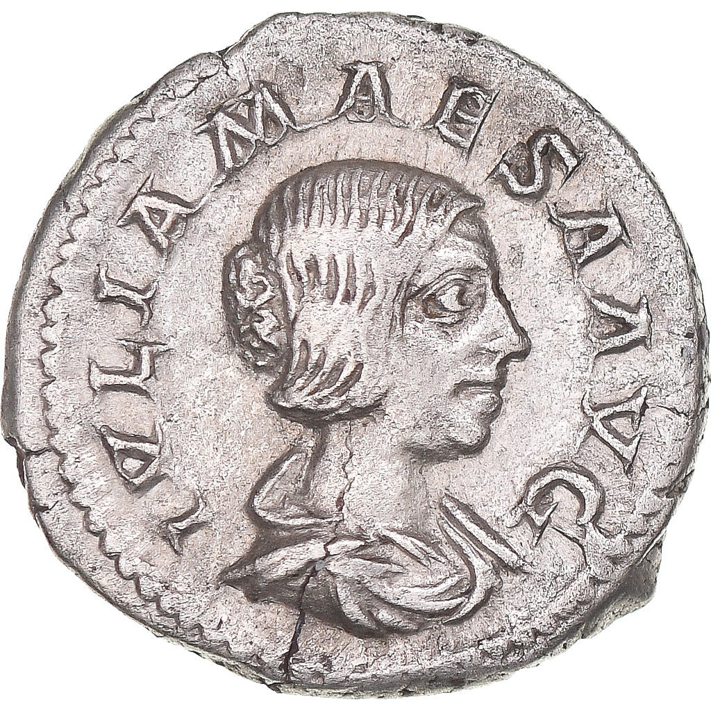 Moneta, Julia Maesa, Denarius, 220-222, Rome, AU(55-58), Srebro, Cohen:45