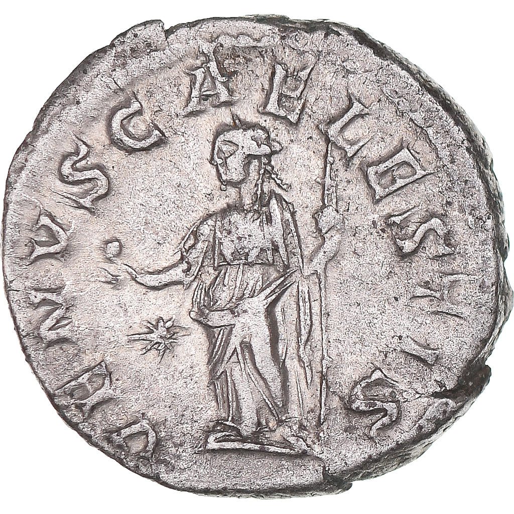 Moneda, Julia Soaemias, Denarius, 218-222, Rome, MBC+, Plata, RIC:241