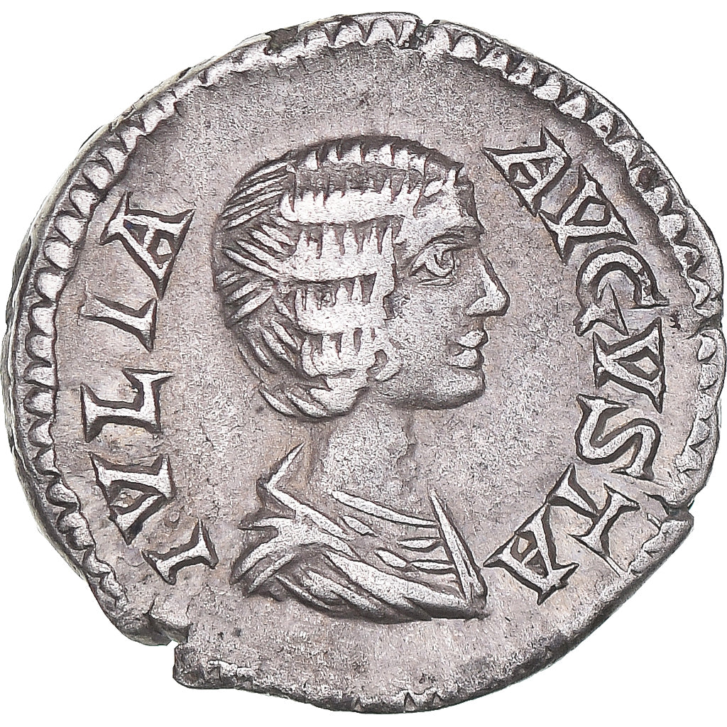 Coin, Julia Domna, Denarius, 196-211, Rome, AU(55-58), Silver, RIC:572