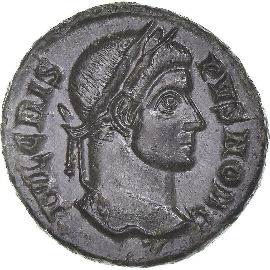 Moneda, Crispus, Nummus, 321-324, Siscia, SC+, Bronce, RIC:181