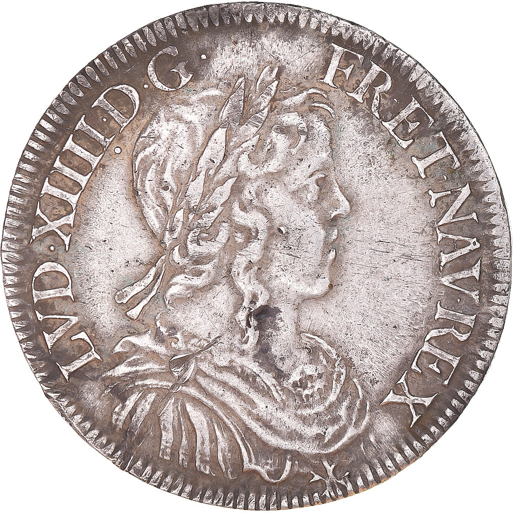 Munten, Frankrijk, Louis XIV, 1/2 Écu à la mèche longue, 1/2 Ecu, 1648