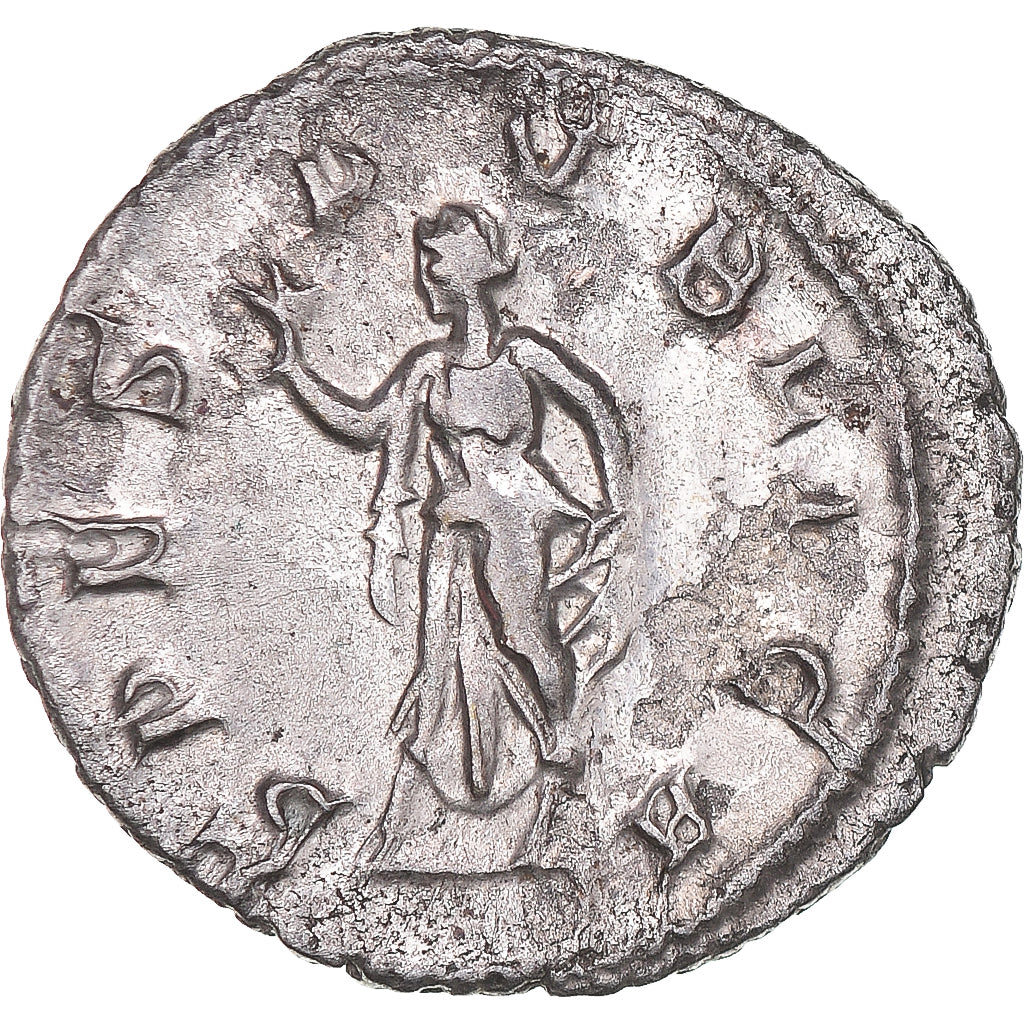 Moneda, Herennius Etruscus, Antoninianus, 251, Rome, MBC, Vellón, Cohen:38