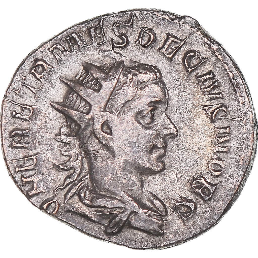 Moneda, Herennius Etruscus, Antoninianus, 250-251, Rome, MBC+, Vellón