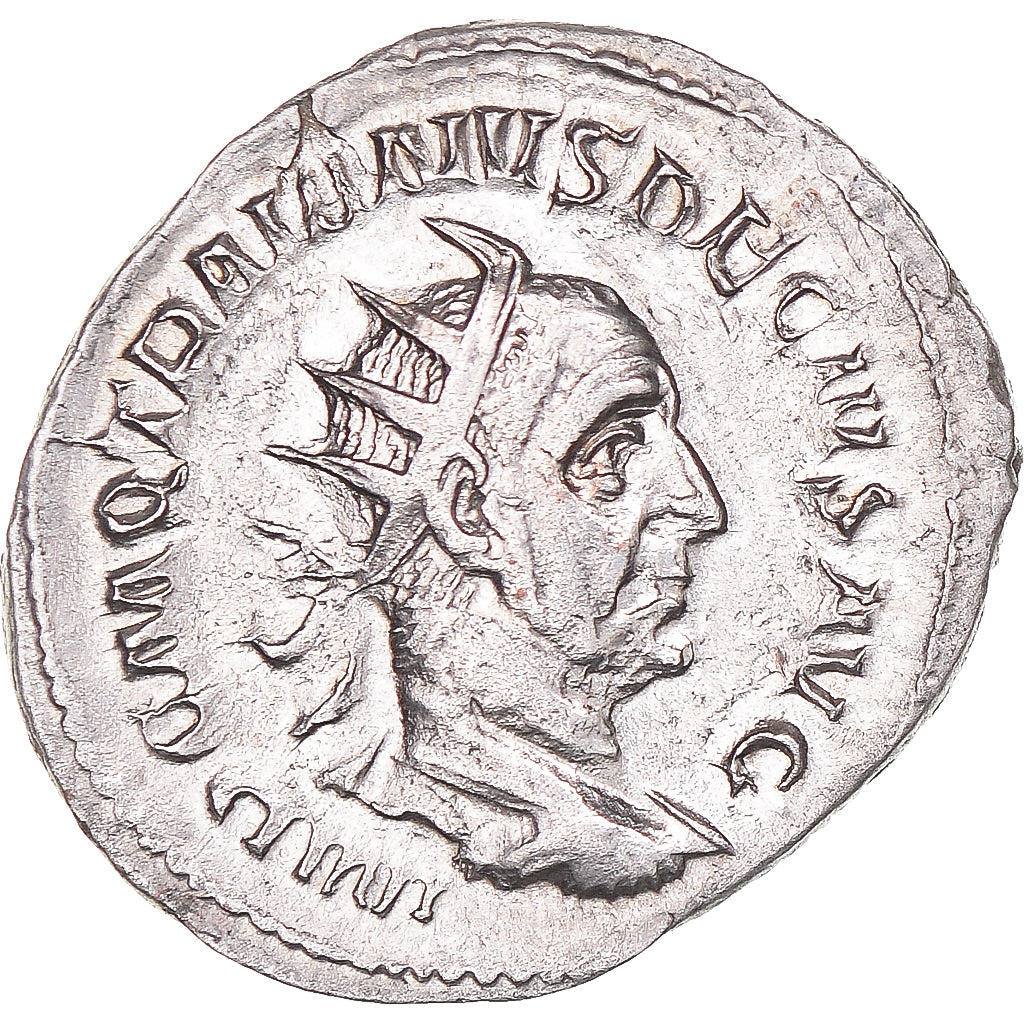 Coin, Trajan Decius, Antoninianus, 249-251, Rome, MS(60-62), Billon, Cohen:2