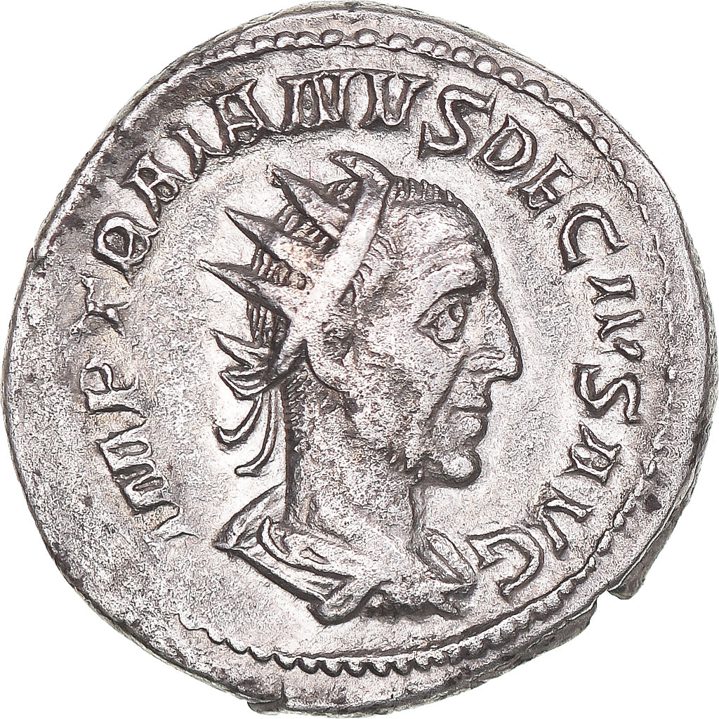 Moneda, Trajan Decius, Antoninianus, 249-251, Rome, EBC, Vellón