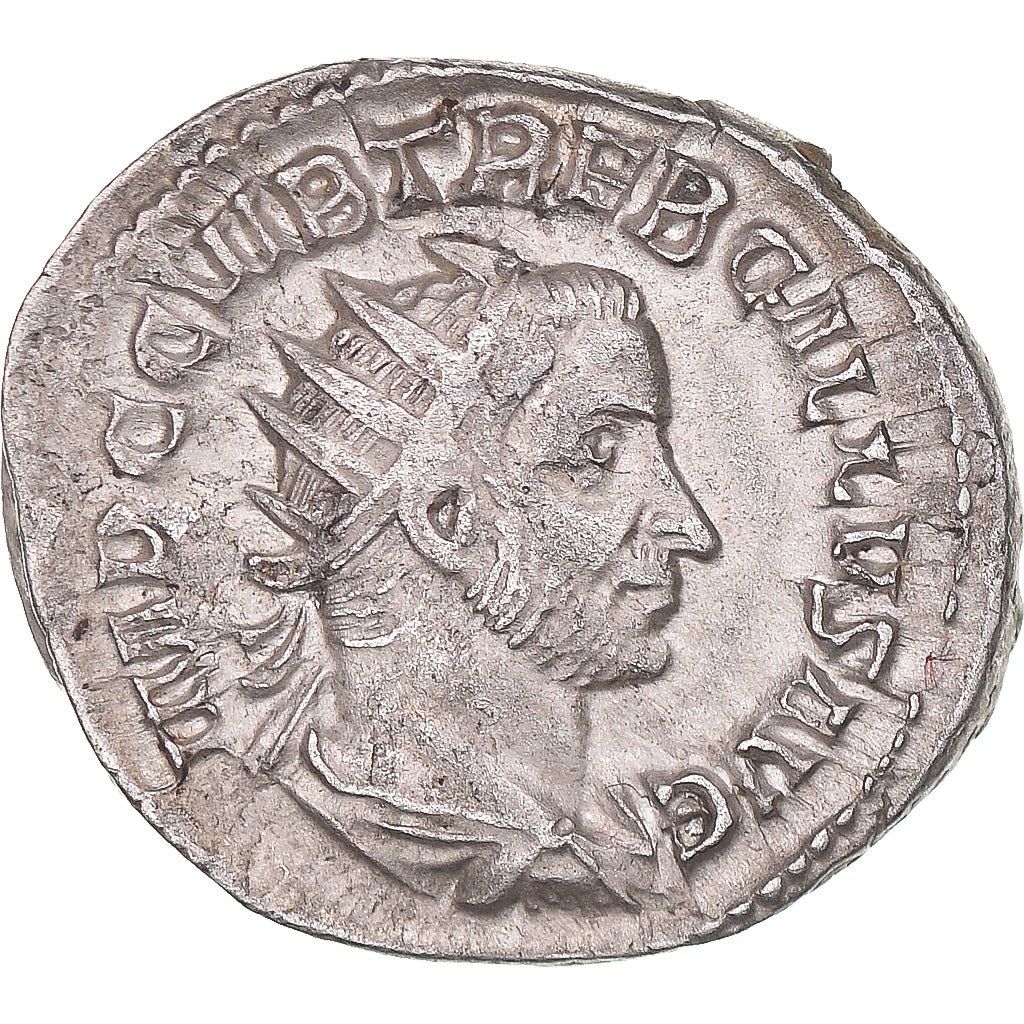 Coin, Trebonianus Gallus, Antoninianus, 251-253, Rome, AU(50-53), Billon