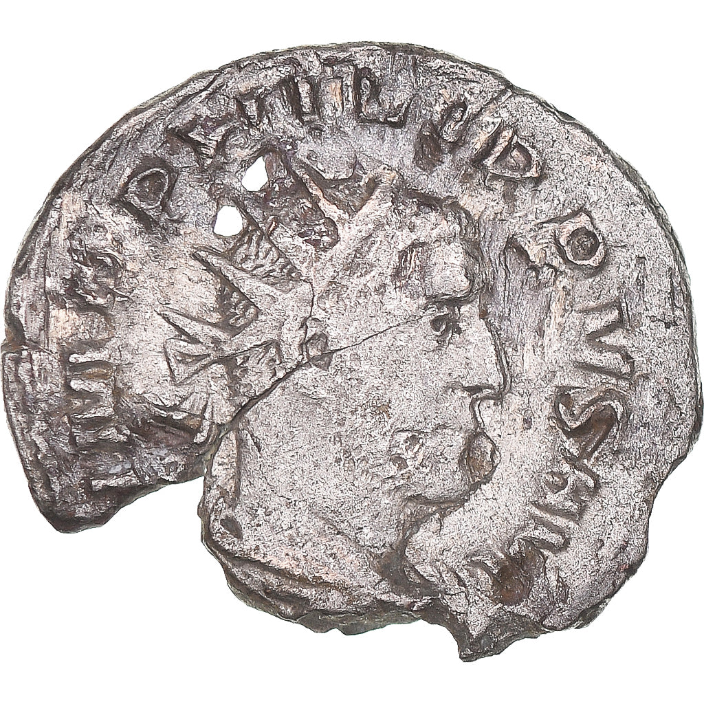 Monnaie, Philippe I l'Arabe, Antoninien, 244-249, Rome, Broken, TB, Billon