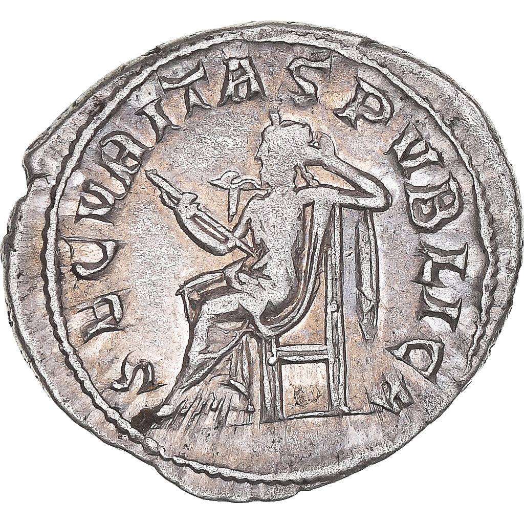 Moneda, Gordian III, Denarius, 238-244, Rome, MBC, Vellón, Cohen:340