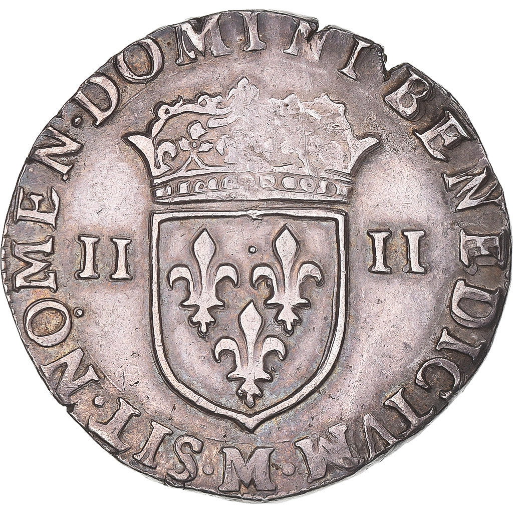 Monnaie, France, Henri IV, 1/4 Ecu, 1602, Toulouse, TTB, Argent, Gadoury:597