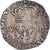 Coin, France, Henri III, 1/8 Ecu, 1581, Rennes, VF(30-35), Silver, Gadoury:485