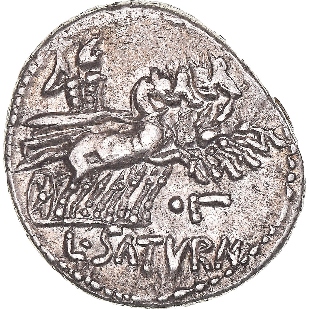Moneda, Roma, Denarius, 104 BC, Rome, L. Appuleius Saturninus, MBC+, Plata