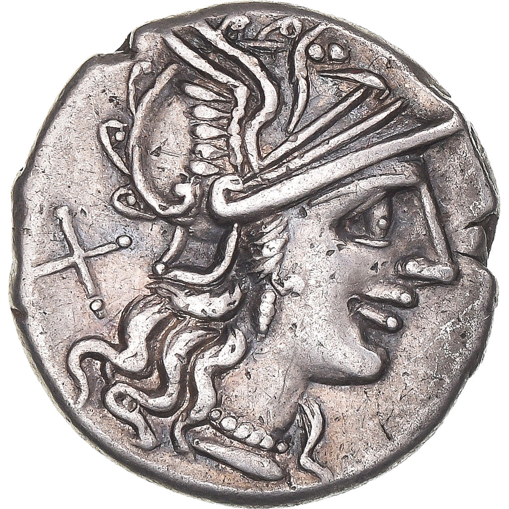 Monnaie, Trebania, Denier, 135 BC, Rome, TTB+, Argent, Crawford:241/1a