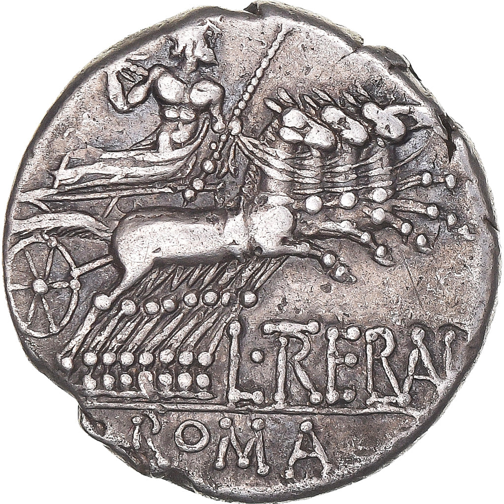 Monnaie, Trebania, Denier, 135 BC, Rome, TTB+, Argent, Crawford:241/1a