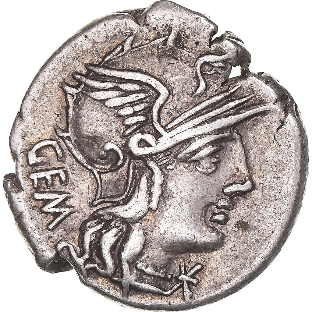 Münze, Aburia, Denarius, 134 BC, Rome, SS, Silber, Crawford:250/1