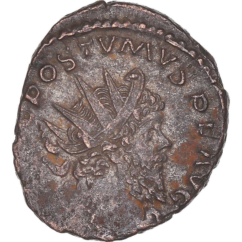 Moneda, Postumus, Antoninianus, 268, Trier, MBC+, Vellón, Cohen:215