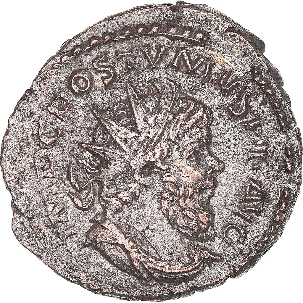 Moneda, Postumus, Antoninianus, 266, Cologne, MBC, Vellón, Cohen:358