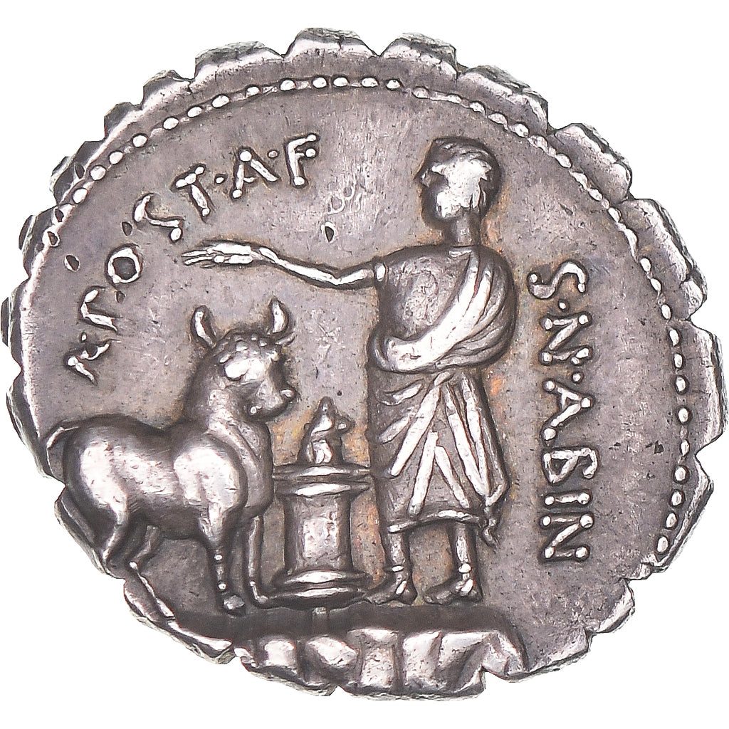 Coin, Postumia, Denarius Serratus, 81 BC, Rome, MS(60-62), Silver