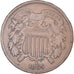 Moneta, USA, 2 Cents, 1865, Philadelphia, EF(40-45), Copper-Zinc