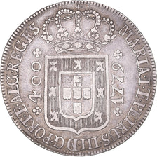 Coin, Portugal, Maria I, 400 Reis, 1779, Lisbon, EF(40-45), Silver