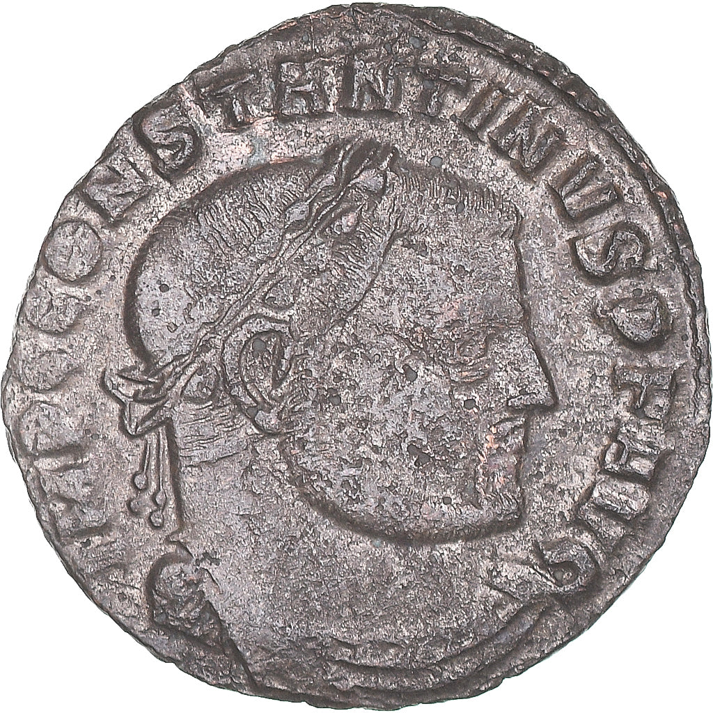 Moneda, Constantine I, Follis, 312-313, Thessalonica, BC+, Cobre, Cohen:616