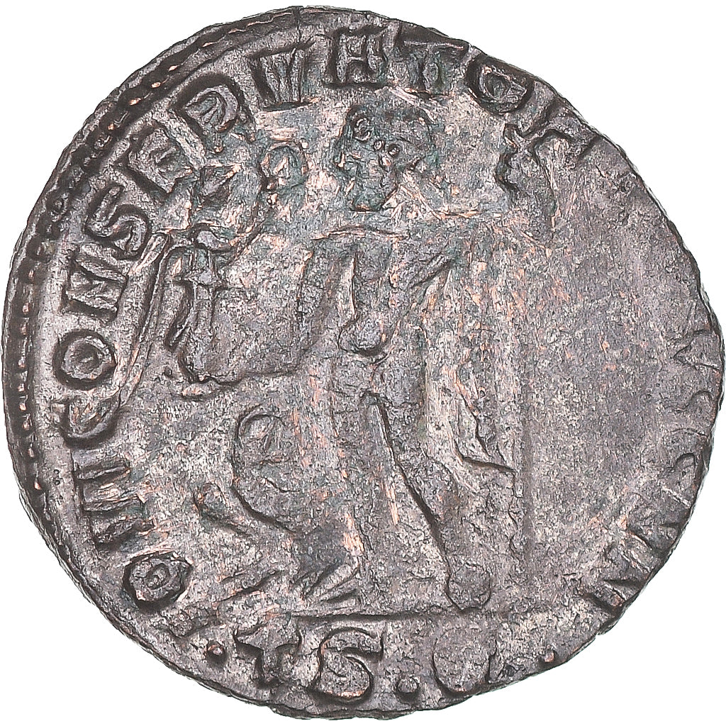 Moneda, Constantine I, Follis, 312-313, Thessalonica, BC+, Cobre, Cohen:616