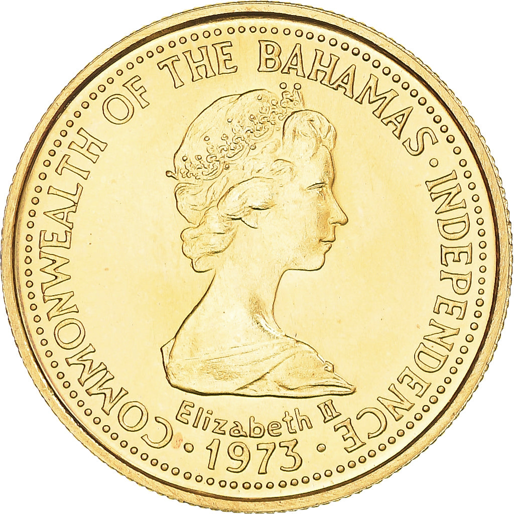 Monnaie, Bahamas, Elizabeth II, 100 Dollars, 1975, FDC, Or