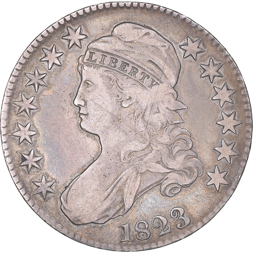 Coin, United States, Half Dollar, 1823, Philadelphia, AU(50-53), Silver