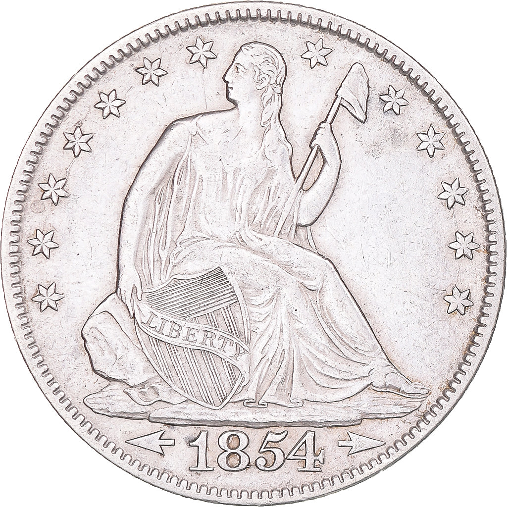 Moneta, Stati Uniti, Half Dollar, 1854, Philadelphia, SPL-, Argento