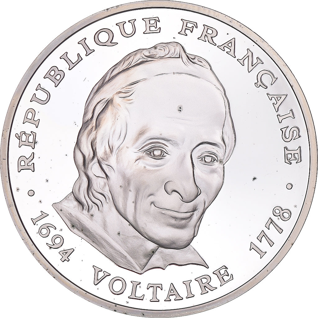 Coin, France, 100 Francs, 1994, Voltaire, MS(65-70), Silver, Gadoury:694
