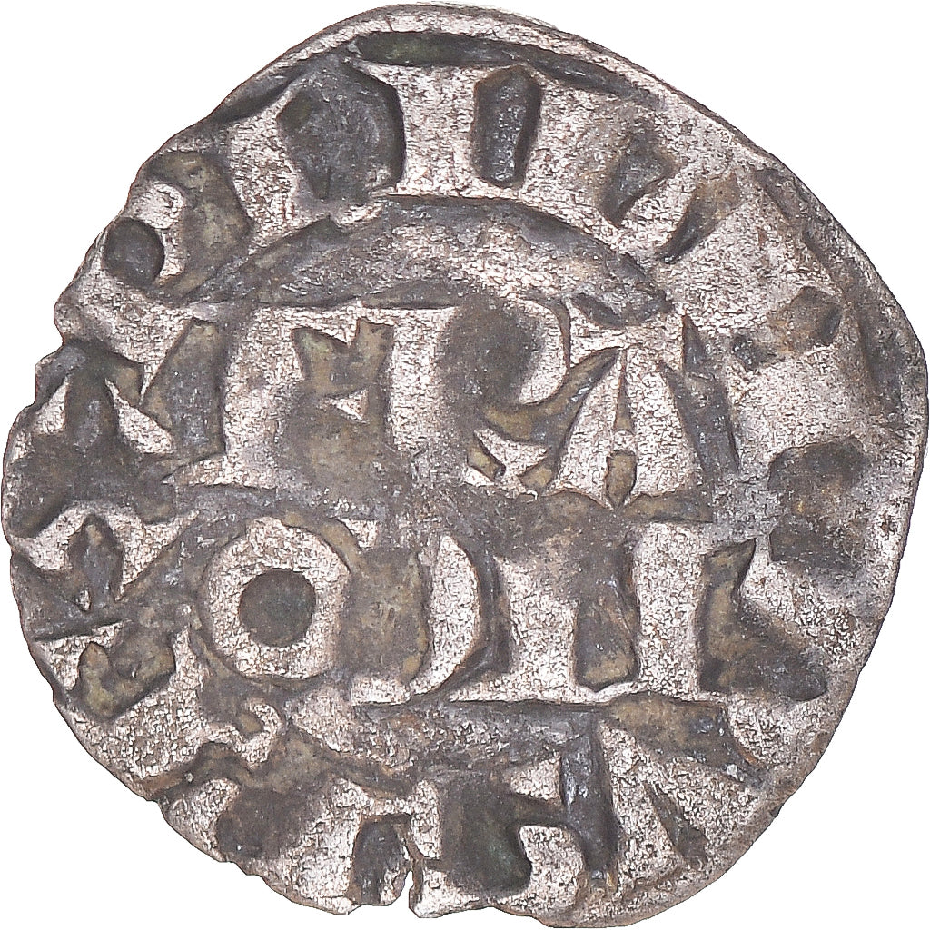 Münze, Frankreich, Philip II, Denier Parisis, 1180-1223, Paris, SS+, Silber