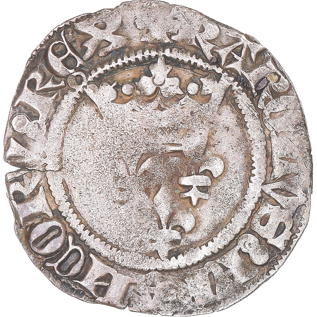 Moeda, França, Charles VI, Florette, Uncertain date, VF(30-35), Lingote