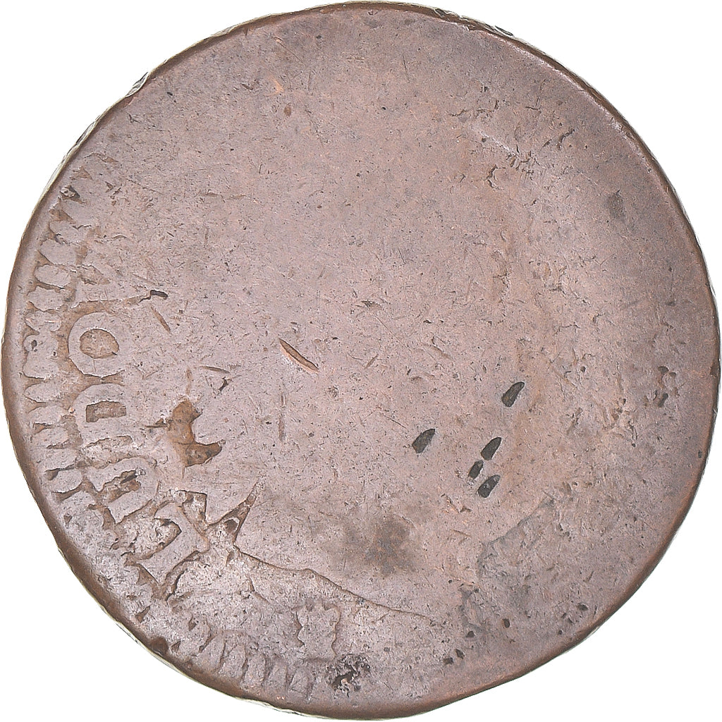 Munten, Frankrijk, Louis XV, Sol, Uncertain date, ZG, Koper, Gadoury:280