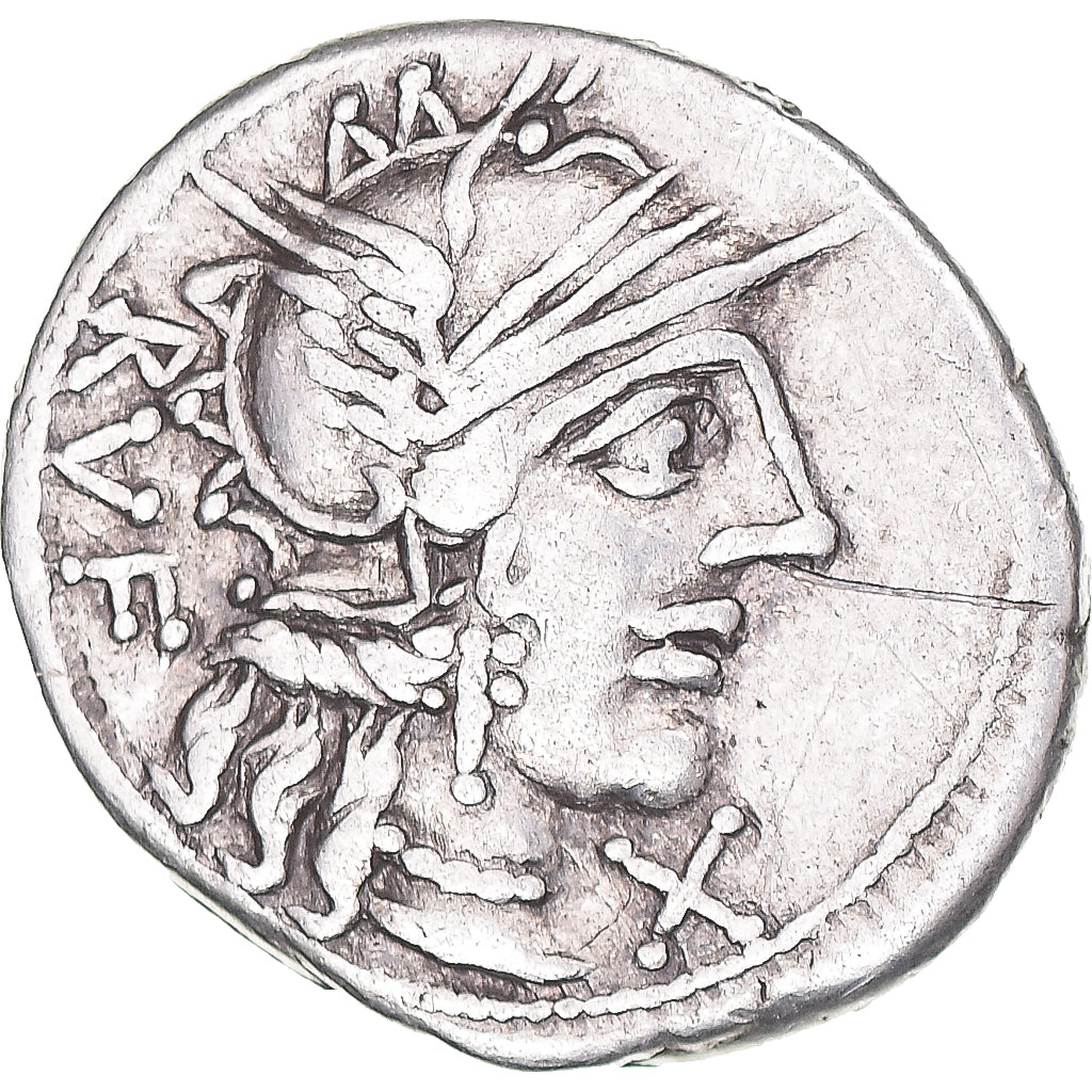 Coin, Q. Minucius Rufus, Denarius, 122 BC, Rome, AU(50-53), Silver