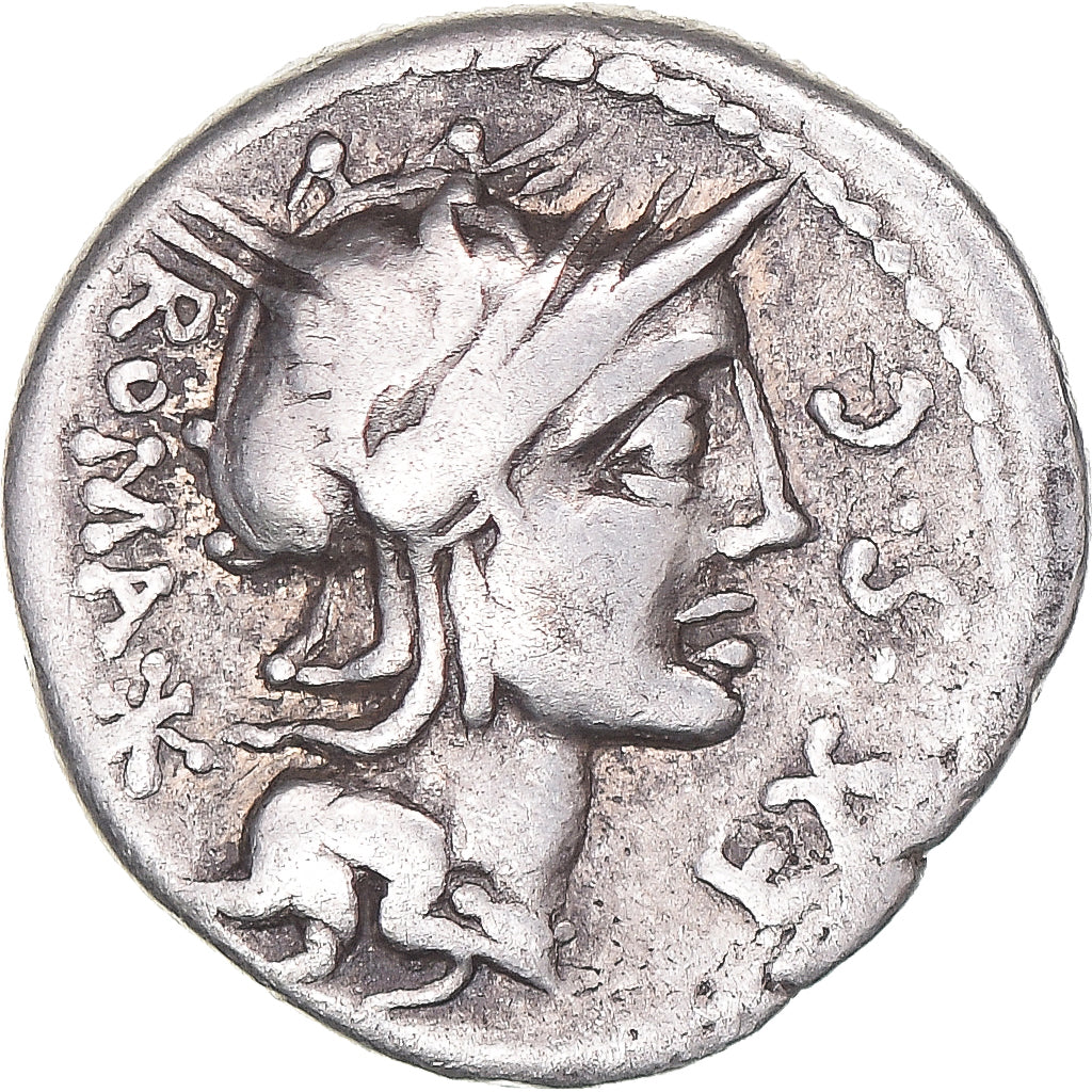 Coin, Sergia, Denarius, 116-115 BC, Rome, EF(40-45), Silver, Crawford:286/1